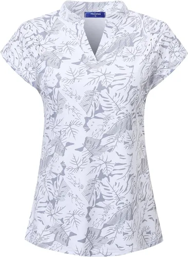 Miniatura 7 de Camisetas tipo polo de golf para mujer, ligeras que absorben la humedad, camisetas atléticas de tenis