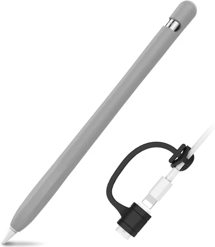 Miniatura 8 de AhaStyle Funda protectora de silicona antideslizante [kit de correas de adaptador de cable añadido] compatible con iPad Pencil de 1ª