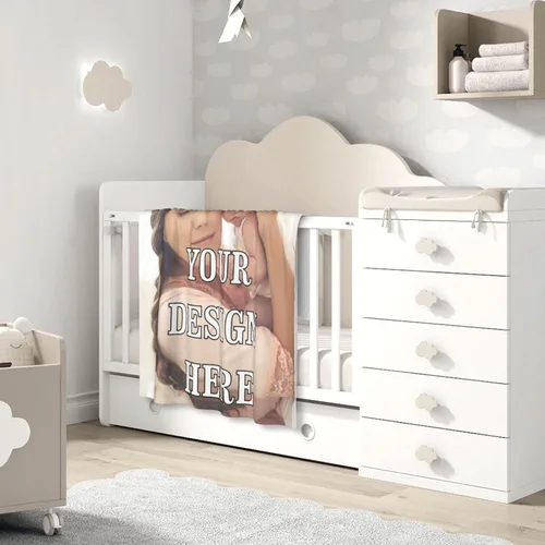 Miniatura 2 de Adaptor Manta personalizada para bebés, niñas y niños con nombre, mantas personalizadas para niños, manta de bebé personalizada con nombre de foto