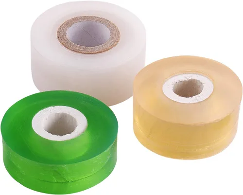 NAYE Cinta de injerto para árboles frutales, 3 piezas de película de floristería elástica, 3 colores con varias elasticidad, cinta de reparación de