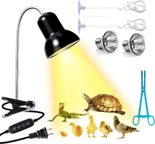 Luz de lámpara de calor para reptiles, luz de reptil UVA UVB, lámparas de calefacción de tortuga reptil para tortugas, tortugas, lagartos,
