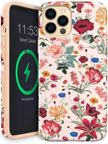 Miniatura 36 de VELVET CAVIAR Funda para iPhone 13 Pro Max, compatible con MagSafe, probada en caídas de 10 pies, con purpurina Galaxy Purpurina (Galaxy glitter)