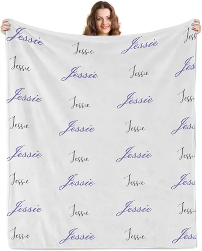 Miniatura 8 de Mantas de bebé personalizadas para niñas y niños con nombre – Mantas de bebé recién nacido, mantas para cama de bebé con nombre – Manta con nombre