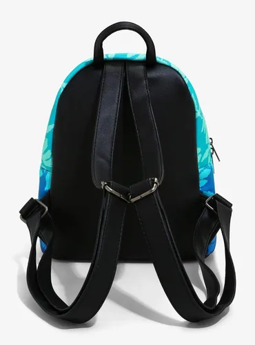Miniatura 4 de Mini mochila Disney Lilo & Stitch Blue Tropical Leaves, Azul, Tropical