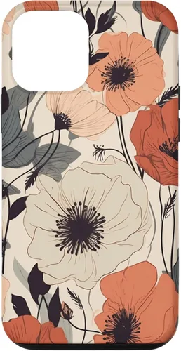 Miniatura 16 de Funda para iPhone 12/12 Pro Minimal Poppy Flower Boho Floral Cute Aesthetic