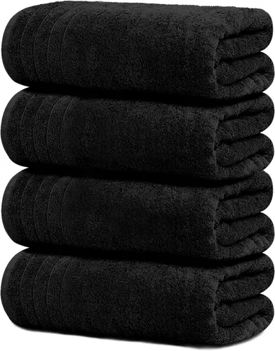 Miniatura 16 de Tens Towels Paquete de 4 toallas de baño extra grandes de 30 x 60 pulgadas, 100% algodón, más grandes y ligeras, más rápidas de secar, súper suaves