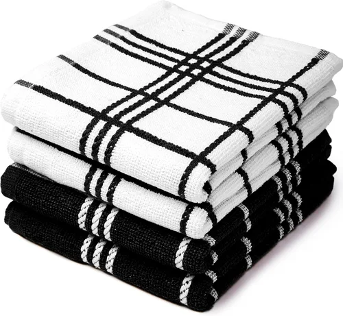 Miniatura 12 de Encasa XO Juegos de Toallas de Cocina y Paños de Cocina Toalla de Mano de Algodón Multiusos, Altamente Absorbente para Limpieza y Reutilizable
