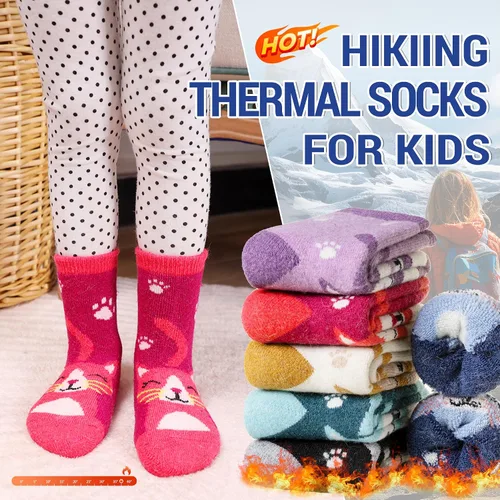 Miniatura 14 de Eocom 6 pares de calcetines de invierno cálidos de lana para niños y niñas