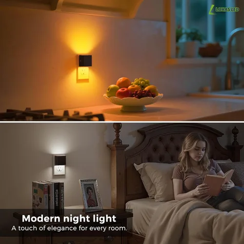 Miniatura 4 de L LOHAS LED - Luces nocturnas enchufables a la pared, [paquete de 2] luz nocturna enchufable con sensor de crepúsculo a amanecer, 3CCT
