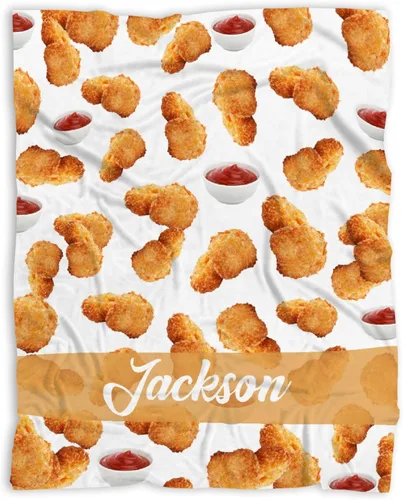 Miniatura 32 de Manta de Chips de Nachos para Otoño Invierno Primavera Todas las Estaciones Cálida Mullida 50x40 pulgadas para Pequeños Microfelpa Ligera Térmica