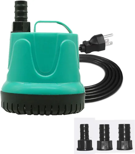 Upettools Bomba de agua sumergible, bomba de agua multifuncional de circulación ultra silenciosa con mango para estanque, acuario, hidroponía,