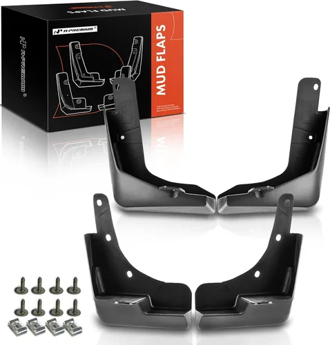 A-Premium Aletas de barro compatibles con Nissan Rogue, X-Trail, 2014-2021, Sport Utility, no requiere perforación, protectores de lodo con