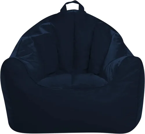 Miniatura 63 de Posh Beanbags - Sillón puff grande, 38 pulgadas, color azul rey sólido Nylon suave - Azul real