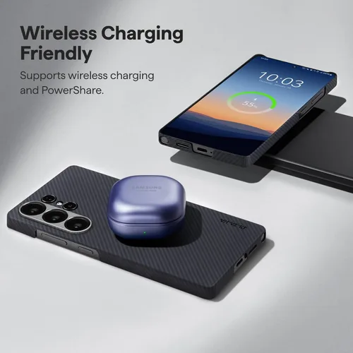 Miniatura 7 de pitaka Funda para S25 Ultra de 6.9 pulgadas, compatible con MagSafe, funda delgada y ligera para Samsung Galaxy S25 Ultra, hecha de fibra de aramida