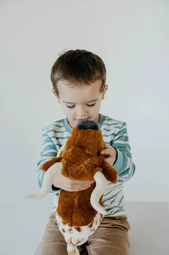 Miniatura 6 de The Petting Zoo Longhorn - Peluche de animales salvajes, regalos para niños, animales salvajes de Onez, peluche de cuerno largo de 12 pulgadas