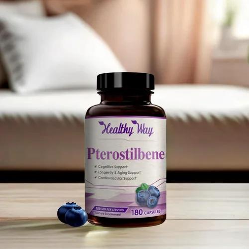 Miniatura 7 de Suplemento de pterostilbeno de 150 mg – Suplemento antioxidante una vez al día para un envejecimiento saludable para la piel y el cerebro inmune