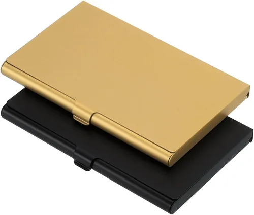 Miniatura 8 de PATIKIL Titular de la tarjeta de visita, titular de la tarjeta del metal de aluminio para la tarjeta de crédito de la tarjeta de, Azul, Verde
