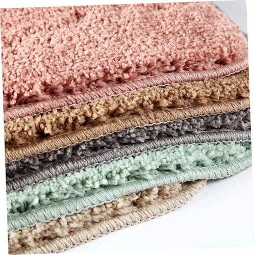 Miniatura 3 de Alfombras de baño de terciopelo verde pastel alfombra antideslizante resistencia absorbente secado rápido lavable a máquina