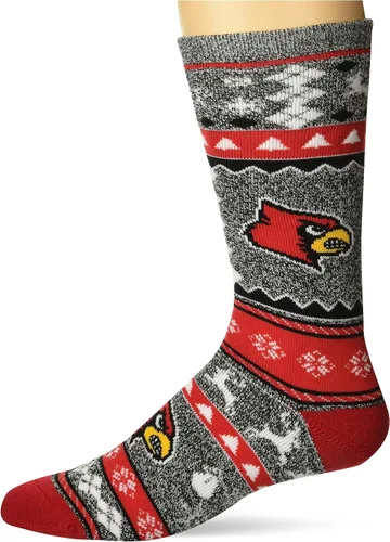 Miniatura 23 de For Bare Feet Ugly Holiday Sweater Crew Sock NCAA