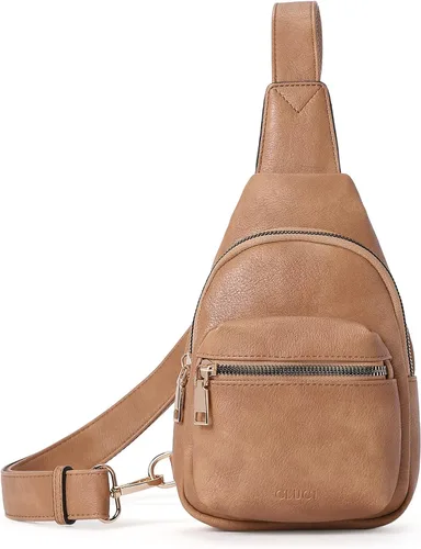 Miniatura 8 de CLUCI Small Sling Bag for Women, Leather Crossbody Fanny Packs Trendy, Women's Chest Bag