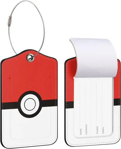 Etiqueta de equipaje para maletas, bolsas de equipaje, etiquetas de viaje, identificadores lindos y únicos de dibujos animados de anime, divertidos,