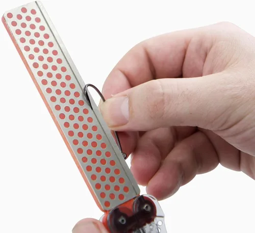 Miniatura 8 de Diamond Machining Technology (DMT) - Afilador de piedra de afilar con gancho y cuchillo, grano fino con ranura de gancho de pescado (FFHWF)