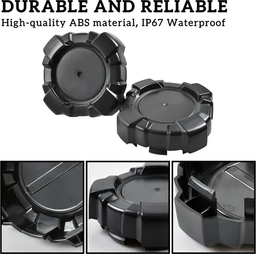 Miniatura 3 de SAUTVS Tapas de cubo de rueda para Polaris General 1000, cubierta central de llanta negra, para accesorios Polaris General 1000/4 2016-2021