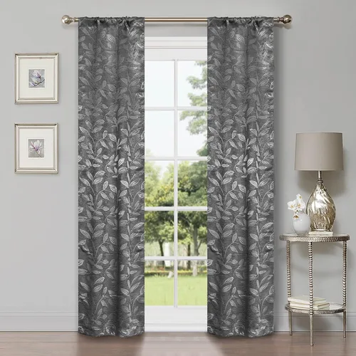 Miniatura 10 de SUPERIOR Cortinas Opacas, Oscurecimiento de Habitación Acento de Ventana para Dormitorio, Bloqueo del Sol, Térmicas, Cortinas Bohemias Modernas, Gris