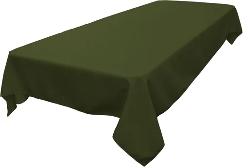 Miniatura 126 de LA Linen Mantel rectangular lavable de popelín de poliéster, resistente a las manchas y a las arrugas, cubierta de mesa 60x84, mantel de tela