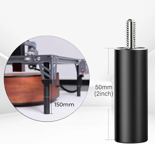 Miniatura 3 de Creality Falcon - Elevadores adicionales para grabador láser de 5 W, 10 W y máquina de grabado Falcon serie A1, 12 piezas de columna de soporte
