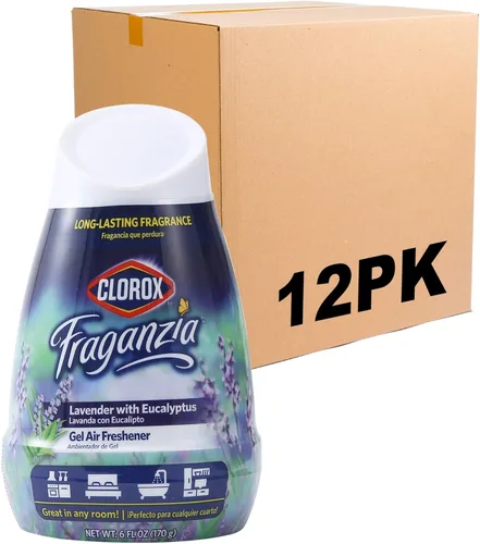 Miniatura 7 de Clorox Fraganzia Ambientador en Gel en Forma de Cono, Aroma de Orquídea Isla - Ambientador sin Enchufe, sin Batería para Habitaciones Pequeñas