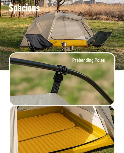 Miniatura 5 de iClimb Ultraligero 2 persona 3 temporada tienda impermeable para mochileros al aire libre camping senderismo trekking montañismo