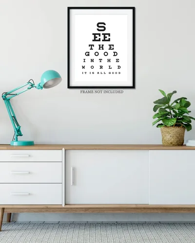 Miniatura 4 de See The Good In The World - Impresión artística de pared con cita motivacional, impresión de decoración de pared, póster o lienzo para oficina