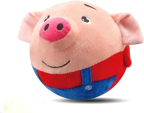 Miniatura 8 de Juguetes interactivos para perros, 2026 Nueva pelota chirriante activa y móvil con sonido parlante, juguete de felpa recargable y lavable (2 piezas)