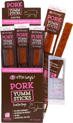 Miniatura 10 de etta says! Yumm Sticks - Golosinas de carne seca real para perros, carne seca de res, pollo, cerdo y pavo, grado humano, fabricadas en los Estados