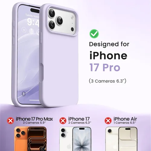 Miniatura 561 de GONEZ Funda de silicona para iPhone 15 Pro Max, compatible con Magsafe, protector de cámara + protector de pantalla, forro de microfibra suave