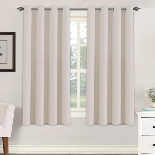 Miniatura 107 de H.VERSAILTEX - Cortinas blackout con aislamiento térmico y ojales en la parte superior, para patios, puertas correderas y división de habitaciones