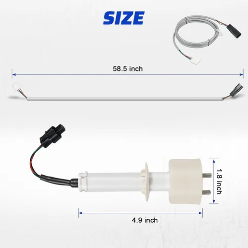 Miniatura 7 de AUTOBABA 000016053 Kit de sonda de nivel de agua de hielo con arnés compatible con máquinas de hielo Manitowoc piezas I0600, I1400, ID0522A y más