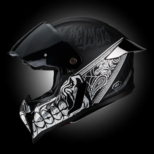 Miniatura 7 de HAX Casco de motocicleta de cara completa para hombres y mujeres adultos, certificado DOT y ECE 22.06, casco de motocross de ventilación avanzada