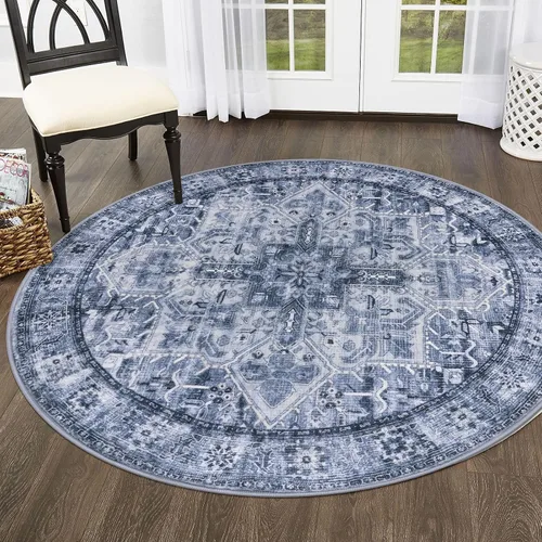 Miniatura 72 de SIILOOM Alfombra lavable de 2 x 3 pies, alfombra suave color taupe ceniza para entrada, tapete antideslizante para puerta de interior, tapete