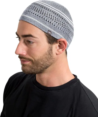 Miniatura 3 de Gorras de calavera para hombres y mujeres en diseños sólidos y a rayas Forro de algodón para casco deportivo Kufi