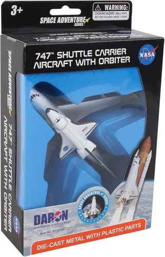 Miniatura 11 de Daron Space Mission - Juego de juguetes Boeing 747 y transbordador espacial, auténticas representaciones de naves espaciales, juegos empaquetados