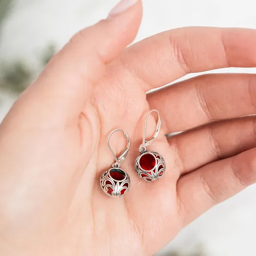 Miniatura 24 de Bottled Up Designs Aretes de encaje vintage hechos a mano, plata esterlina, ecológicos, fabricados en Estados Unidos, regalos de cumpleaños, día