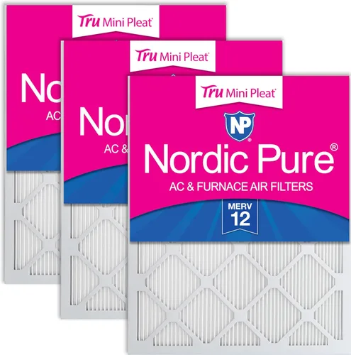 Miniatura 11 de Nordic Pure Filtros de aire para horno MERV 6 de 18 x 25 x 1 pulgadas (tamaño real: 17 1/2 x 24 1/2 x 3/4), color verde poliéster MERV 6, reduce