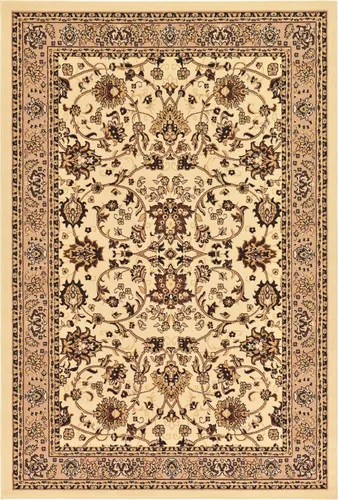 Miniatura 9 de Unique Loom colección Sialk Hill - Alfombra de área Washington (6' 1" x 9' Rectángulo, color marfil/negro)
