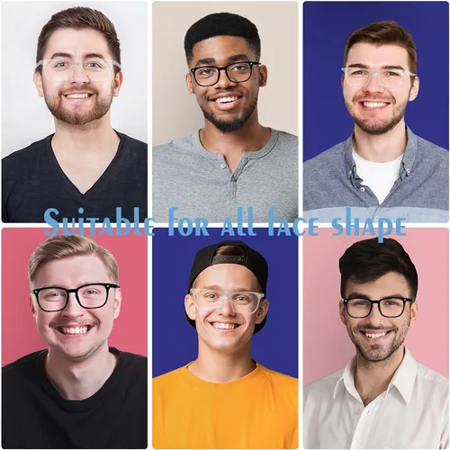 Miniatura 6 de Gafas con filtro de luz azul, paquete de 2 lentes de luz azul para hombre, anteojos de luz azul para mujer, anteojos con luz azul para fatiga ocular