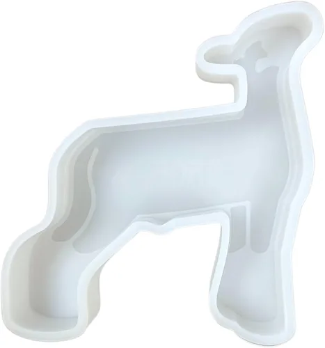 Lashicorn Mostrar Molde de silicona Freshie para automóvil de cabra oveja, cordero, 4.25 x 4 x 0.8 pulgadas, agrícola FFA Farmer Farm Animal para