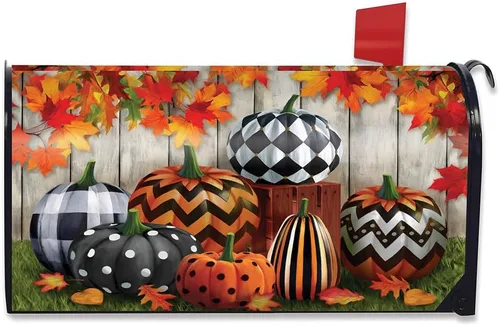 Miniatura 8 de Briarwood Lane Cubierta para buzón de otoño de calabazas y sauces