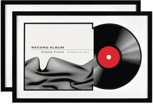 Miniatura 13 de MCS Marco Mate para Álbum de Vinilo Sencillo, Marco de 15x15 Pulgadas, Negro para Mostrar una Funda de Vinilo LP (Paquete de 1)