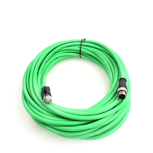 Miniatura 11 de Cable de red para cámara industrial Cognex de 4 pines M12 de 4 pines a RJ45, cables blindados CAT5e (azul, 1M)